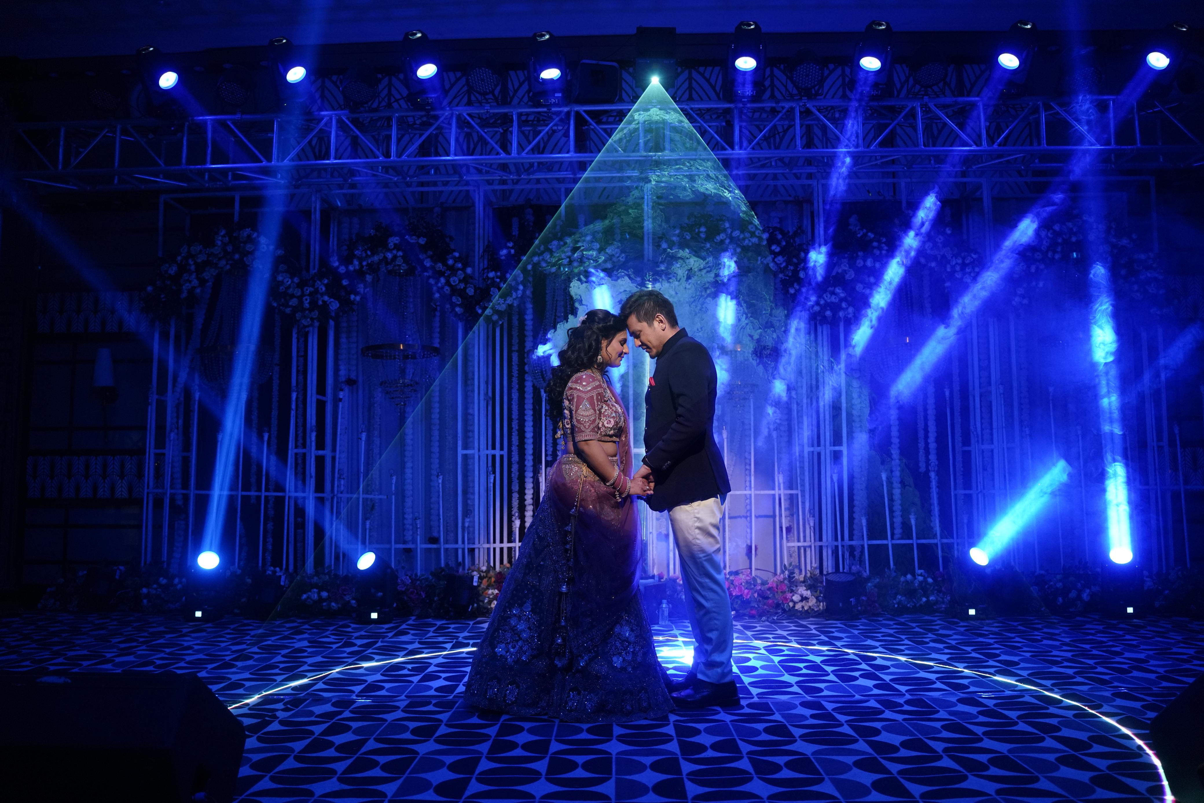 Wedding entry cold sparks
